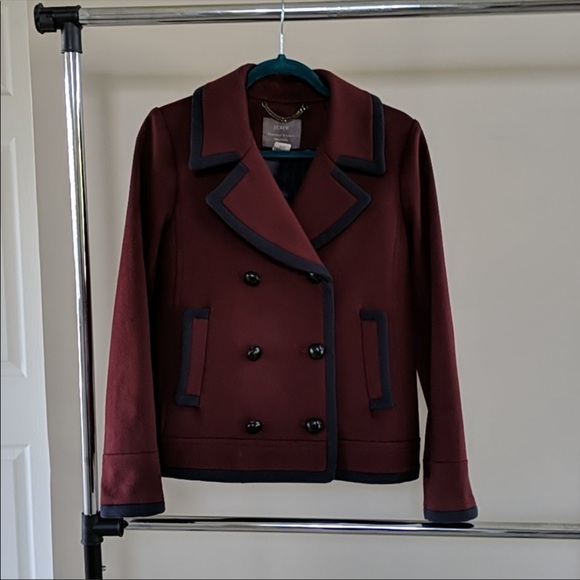 J Crew Italian Wool Tipped Pea Coat - Picture 4 of 12